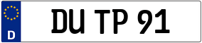 Truck License Plate